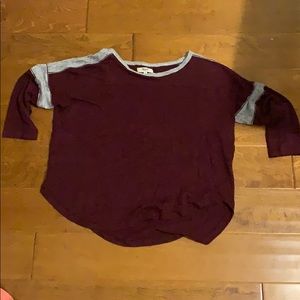 Maroon Madewell baseball tee